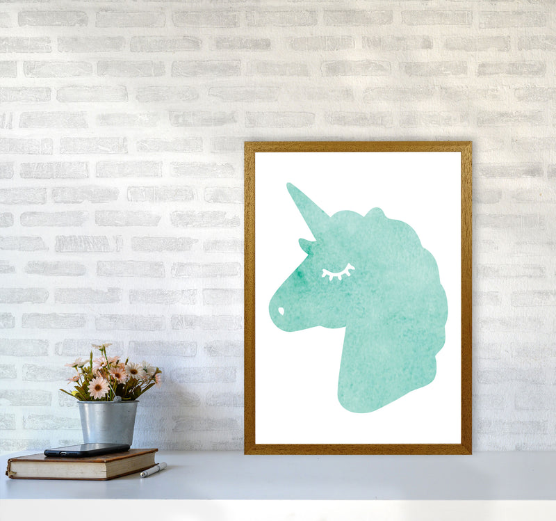 Mint Unicorn Head Modern Print Animal Art Print A2 Print Only