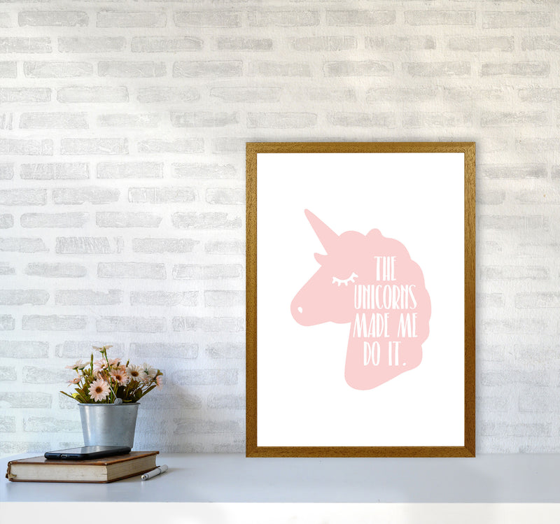 The Unicorns Made Me Do It Framed Nursey Wall Art Print A2 Print Only