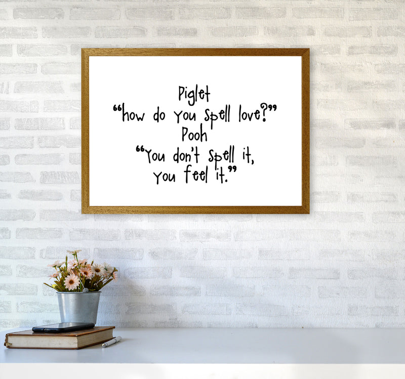 Winnie The Pooh Love Quote Modern Print A2 Print Only