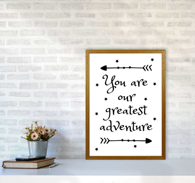 You Are Our Greatest Adventure Black Modern Print A2 Print Only