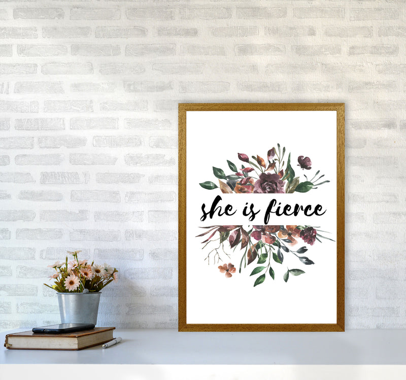 She Is Fierce Mixed Floral Modern Print A2 Print Only