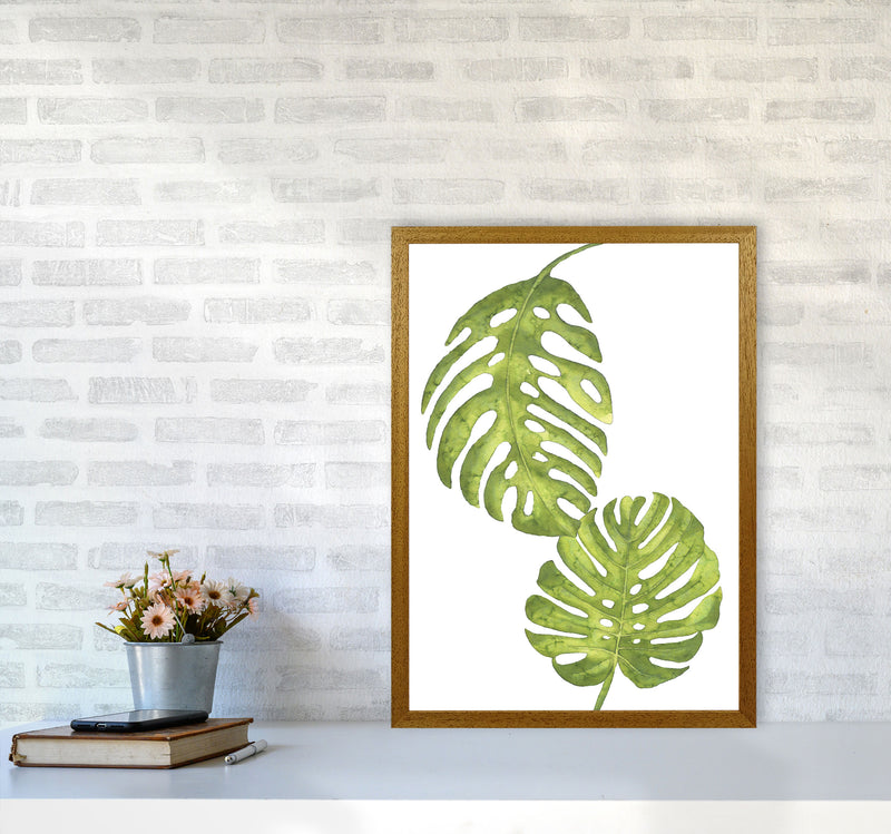Monstera Leaf Modern Print, Framed Botanical & Nature Art Print A2 Print Only