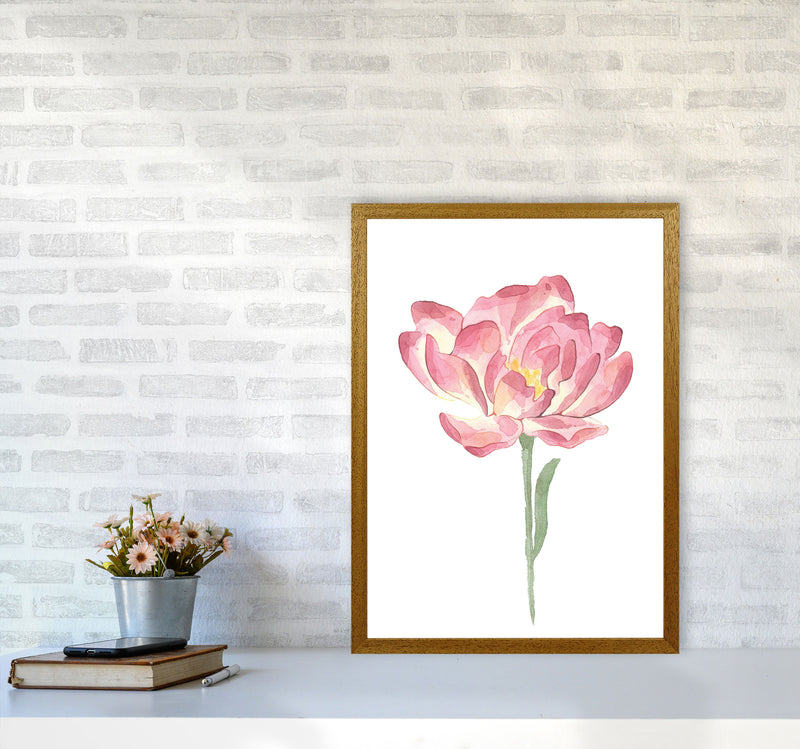 Pink Watercolour Flower Modern Print A2 Print Only