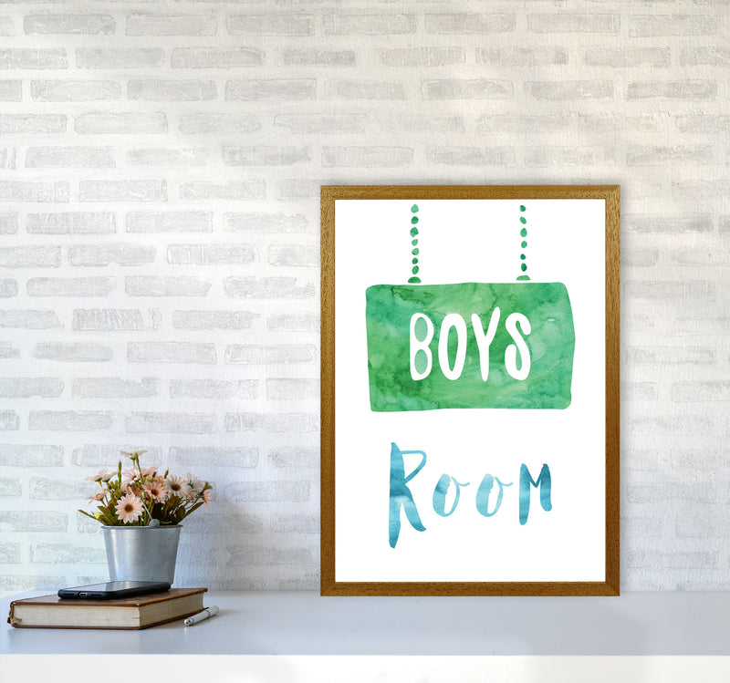 Boys Room Watercolour Framed Nursey Wall Art Print A2 Print Only