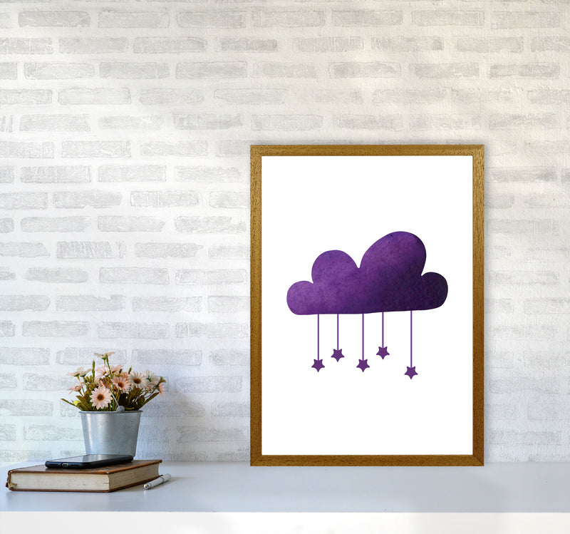Purple Cloud Watercolour Modern Print A2 Print Only