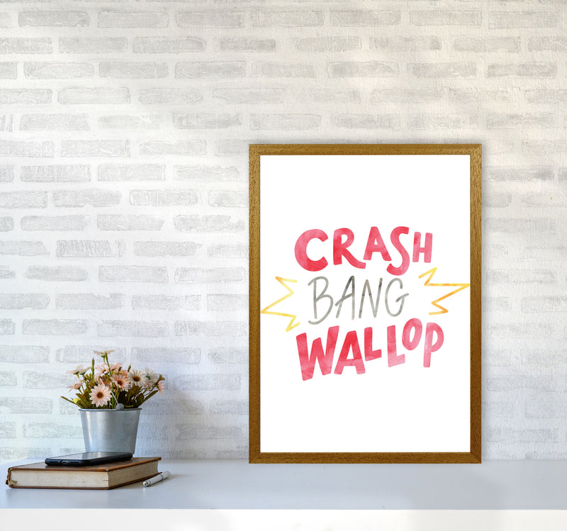 Crash Bang Wallop Watercolour Modern Print A2 Print Only