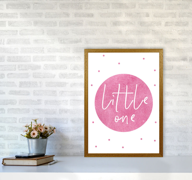 Little One Pink Watercolour Modern Print A2 Print Only
