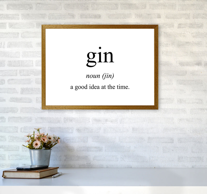 The Meaning Of Gin Modern Print, Framed Kitchen Wall Art A2 Print Only