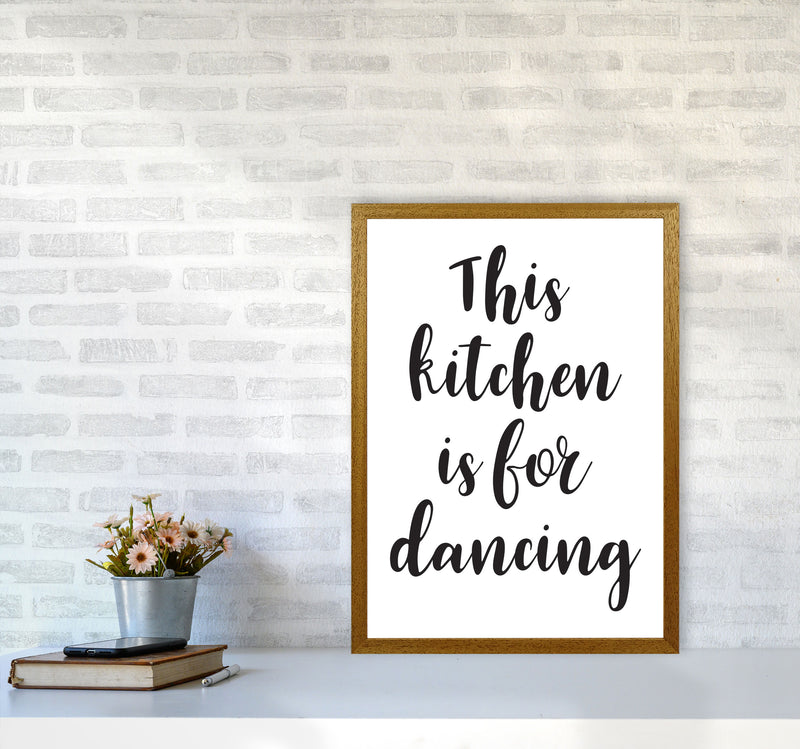 This Kitchen Is For Dancing Modern Print, Framed Kitchen Wall Art A2 Print Only