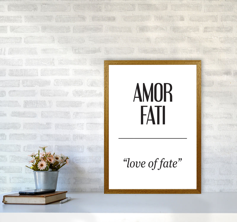 Amor Fati Framed Typography Wall Art Print A2 Print Only