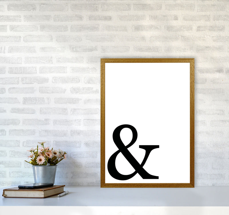 Ampersand Framed Typography Wall Art Print A2 Print Only