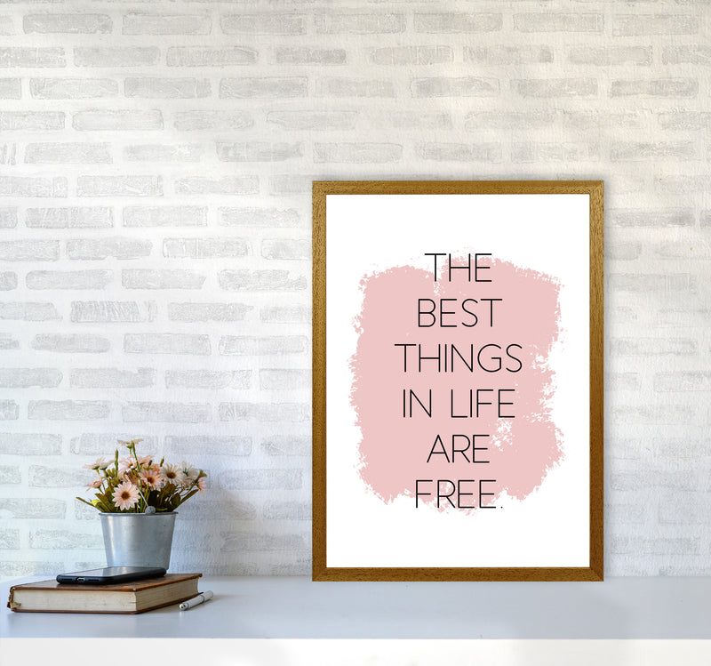 The Best Things In Life Are Free Modern Print A2 Print Only
