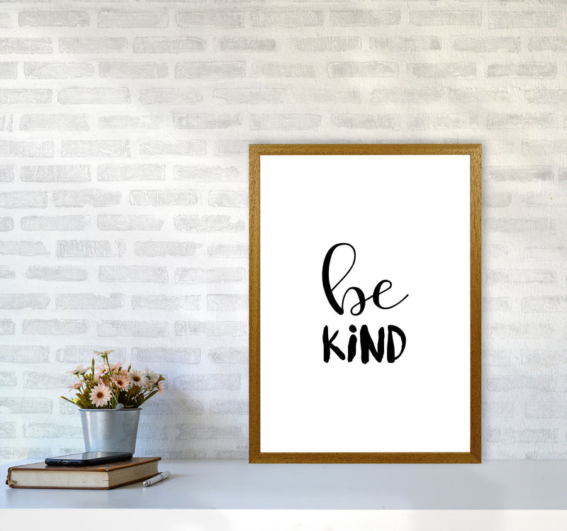 Be Kind Framed Typography Wall Art Print A2 Print Only