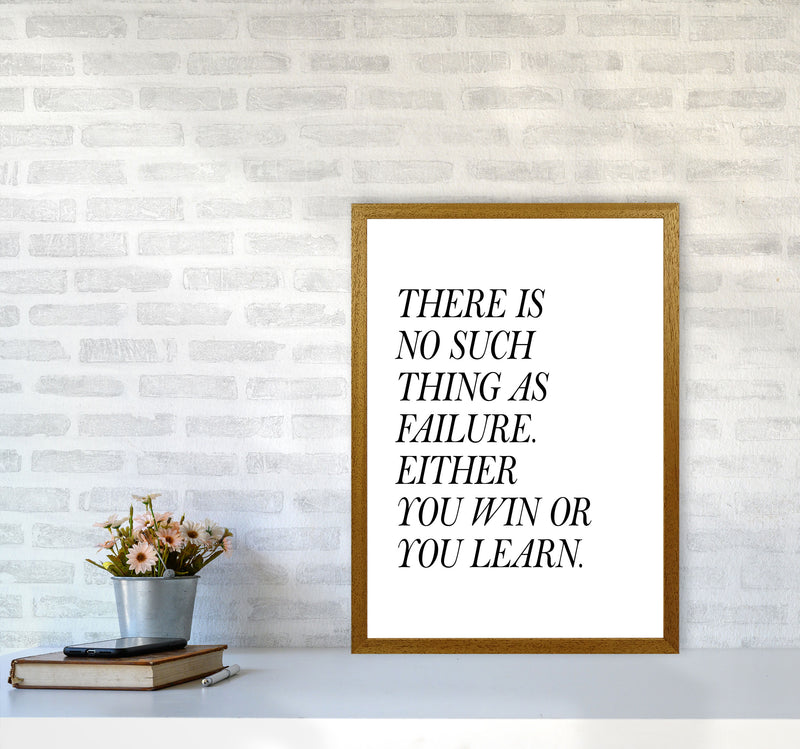 No Such Thing As Failure Framed Typography Wall Art Print A2 Print Only