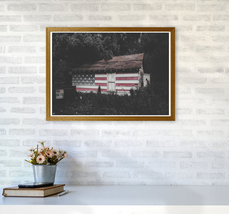 USA Hut Modern Print A2 Print Only