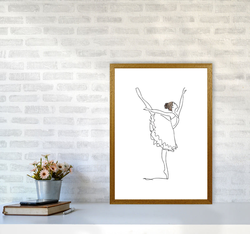 Ballet Dancer Line Drawing Modern Print A2 Print Only