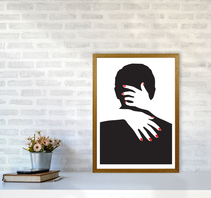 Abstract Man And Hands Modern Print A2 Print Only