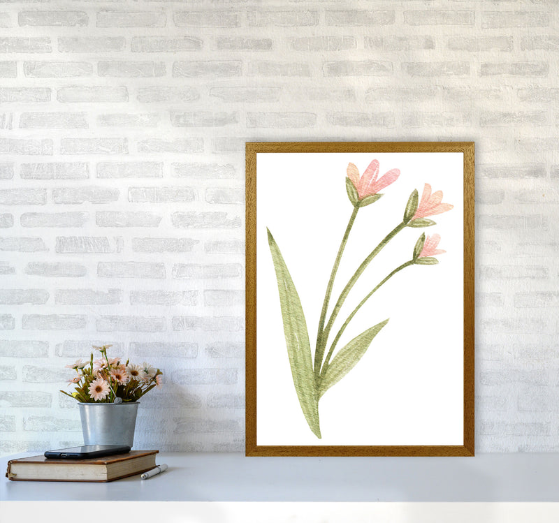 Pink Watercolour Flower 1 Modern Print A2 Print Only