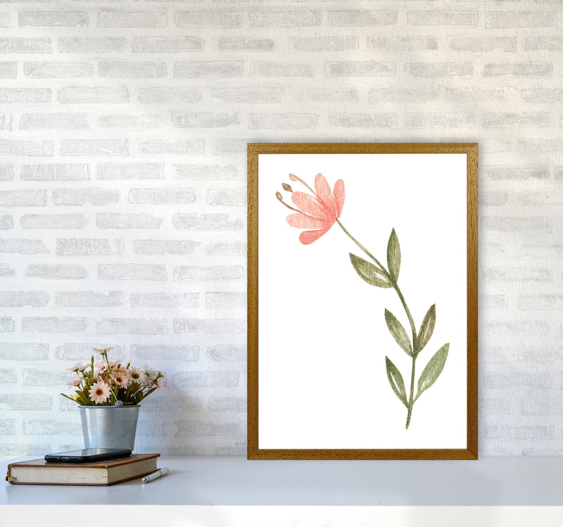Pink Watercolour Flower 2 Modern Print A2 Print Only