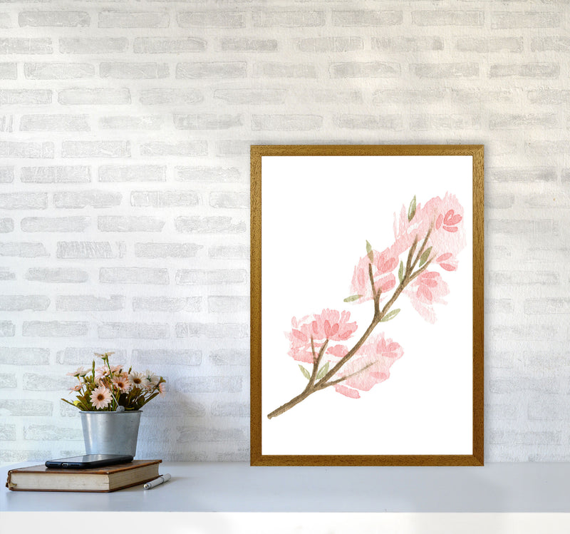 Pink Watercolour Flower 4 Modern Print A2 Print Only