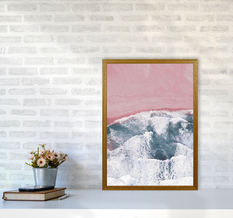 Pink Sand Modern Print, Framed Botanical & Nature Art Print A2 Print Only