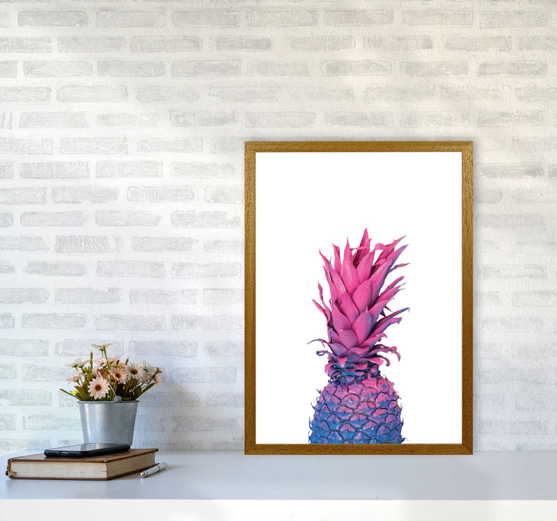 Purple And Blue Pineapple Modern Print A2 Print Only