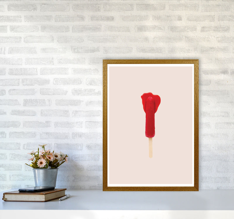 Red Icepop Modern Print A2 Print Only