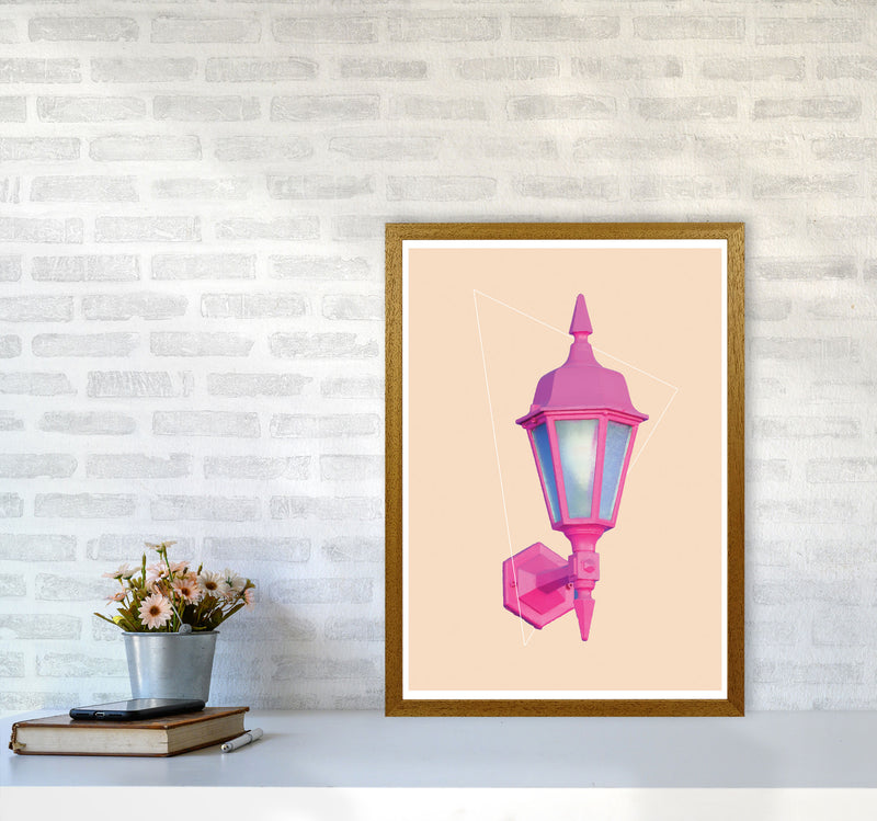 Pink Geo Lamp Modern Print A2 Print Only