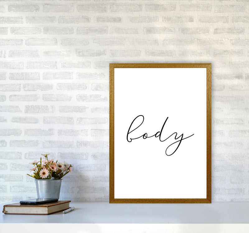 Body Framed Typography Wall Art Print A2 Print Only