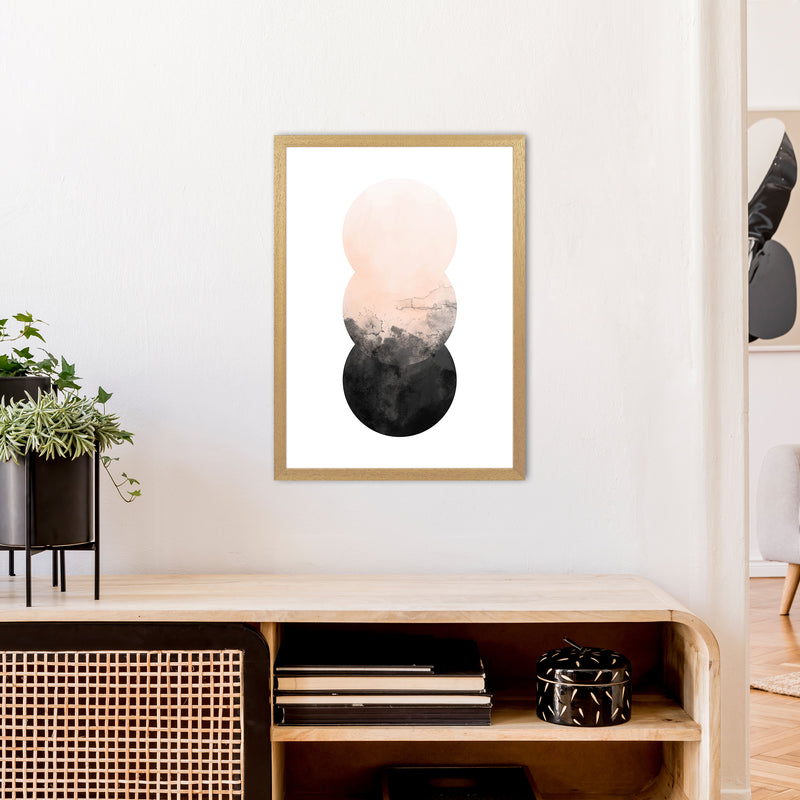 Nude And Black Watercolour 5 Art Print by Pixy Paper A2 Print Only