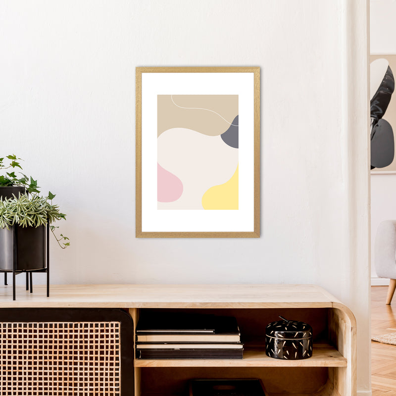 Mila Pink Abstract N24  Art Print by Pixy Paper A2 Print Only