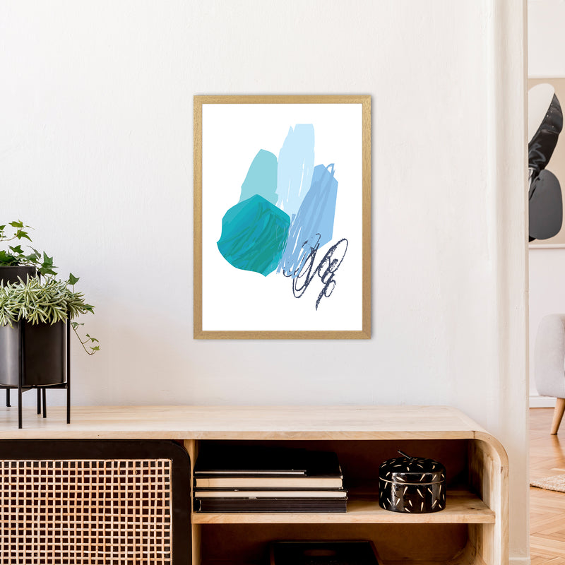Blue Palette Drawings  Art Print by Pixy Paper A2 Print Only