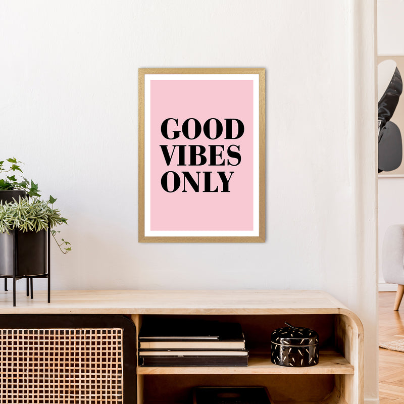 Good Vibes Only Neon Funk  Art Print by Pixy Paper A2 Print Only