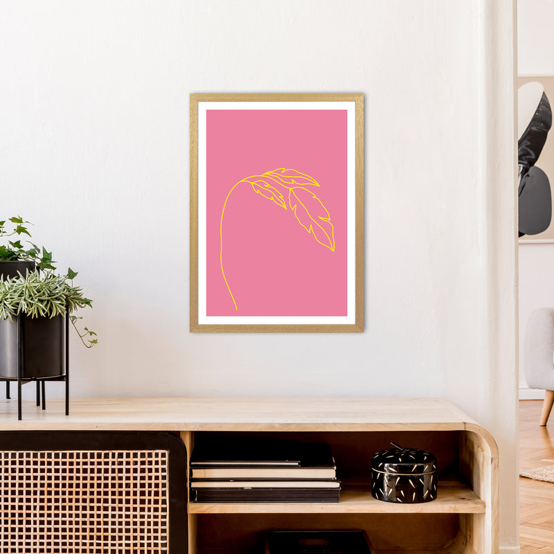 Plant Pink Neon Funk  Art Print by Pixy Paper A2 Print Only