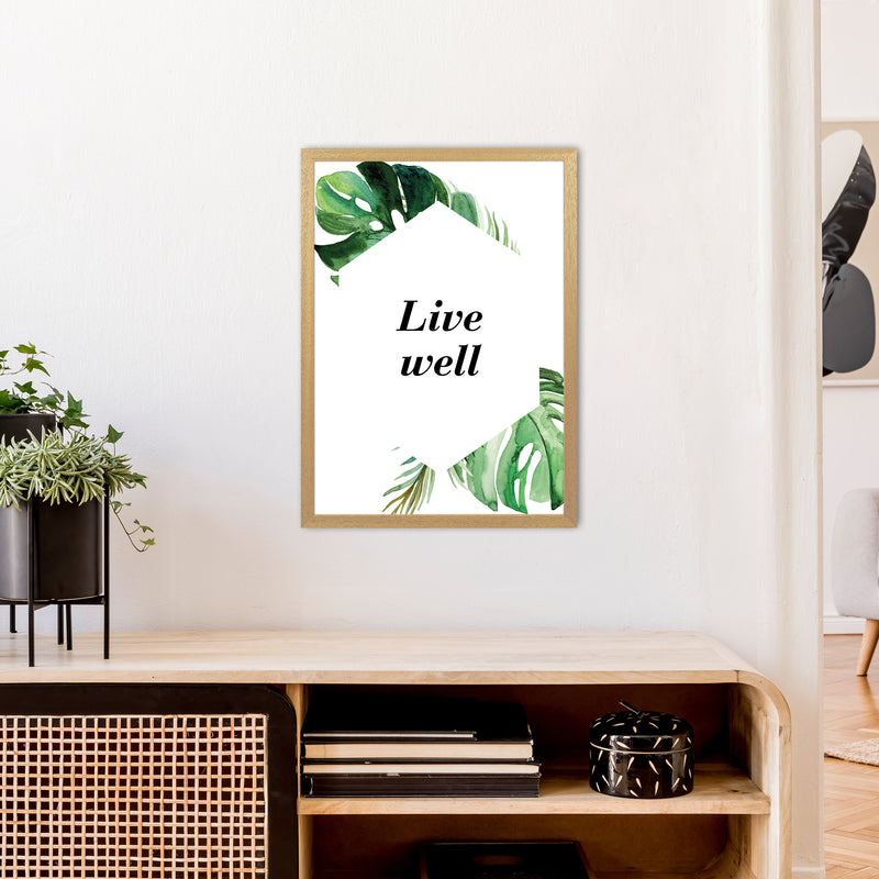Live Well Exotic  Art Print by Pixy Paper A2 Print Only