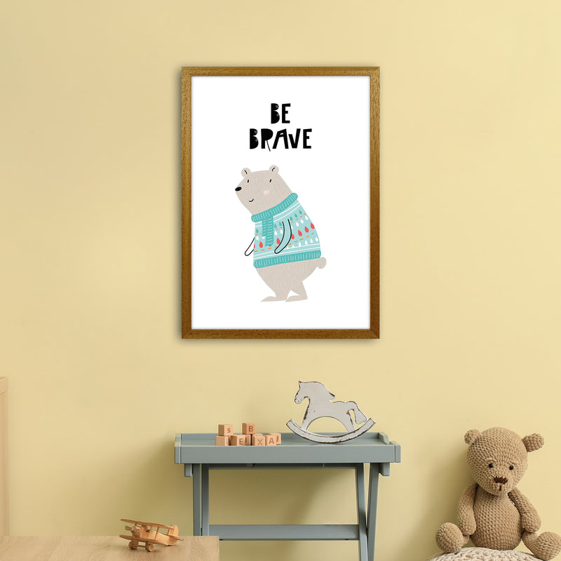 Be Brave Animal  Art Print by Pixy Paper A2 Print Only