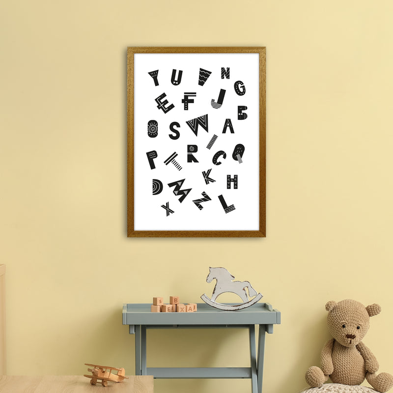 Jumbled Alphabet  Art Print by Pixy Paper A2 Print Only
