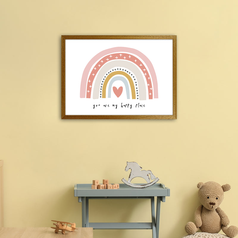 You Are My Happy Place Rainbow  Art Print by Pixy Paper A2 Print Only