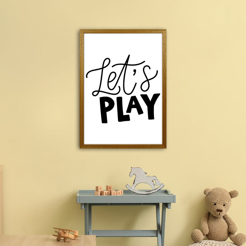 Let'S Play Black  Art Print by Pixy Paper A2 Print Only