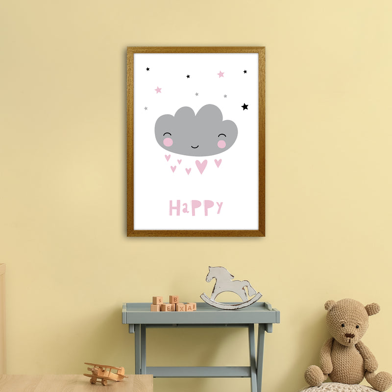 Happy Cloud  Art Print by Pixy Paper A2 Print Only