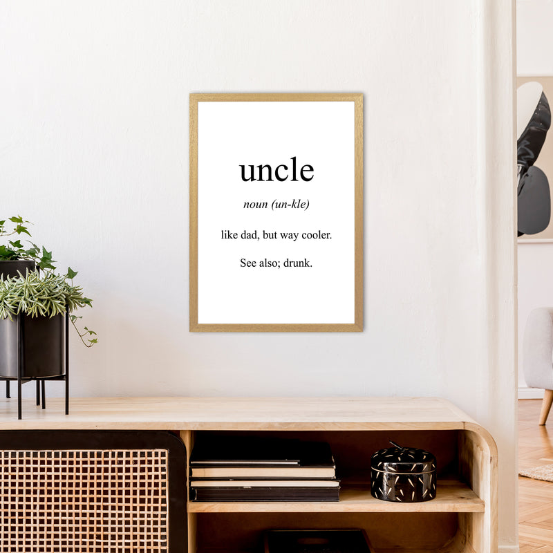 Uncle Meaning  Art Print by Pixy Paper A2 Print Only