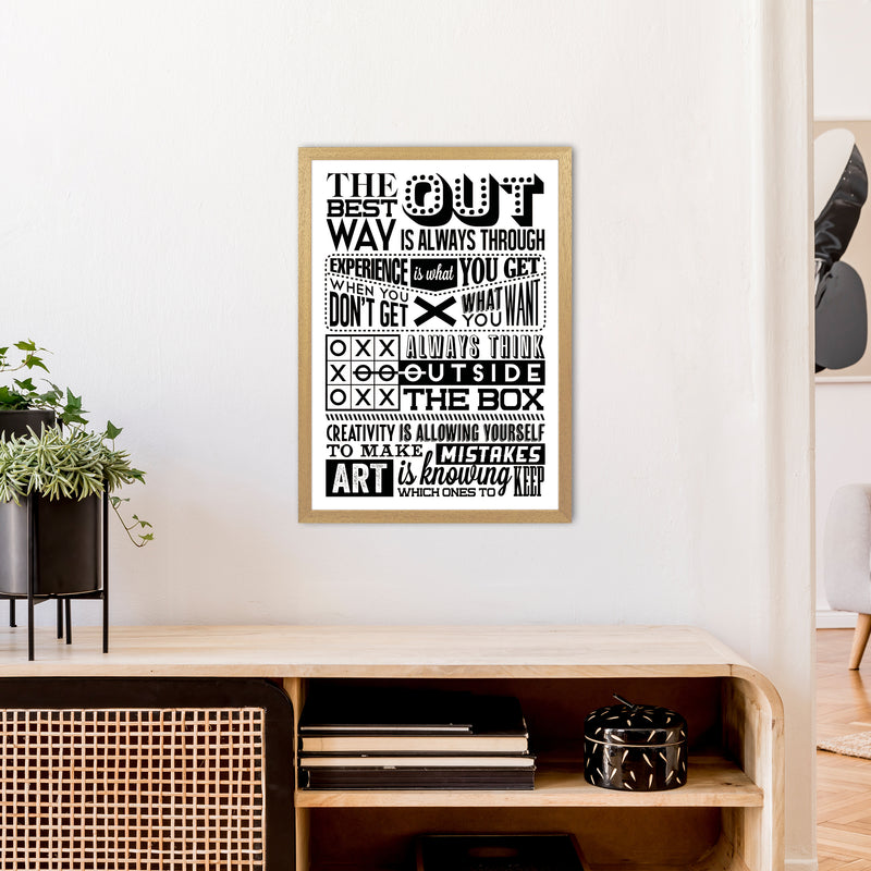 The Best Way Out Vintage  Art Print by Pixy Paper A2 Print Only