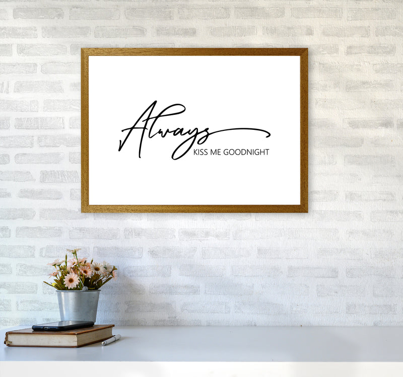 Always Kiss Me Goodnight  Art Print by Pixy Paper A2 Print Only