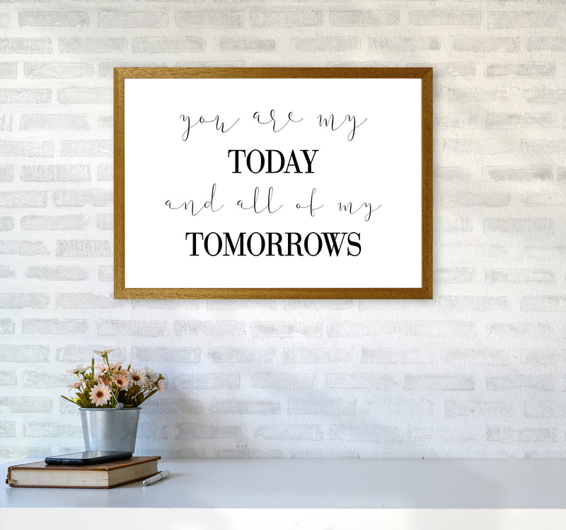 You Are My Today  Art Print by Pixy Paper A2 Print Only