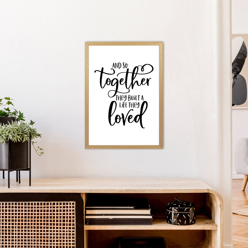 And So Together  Art Print by Pixy Paper A2 Print Only