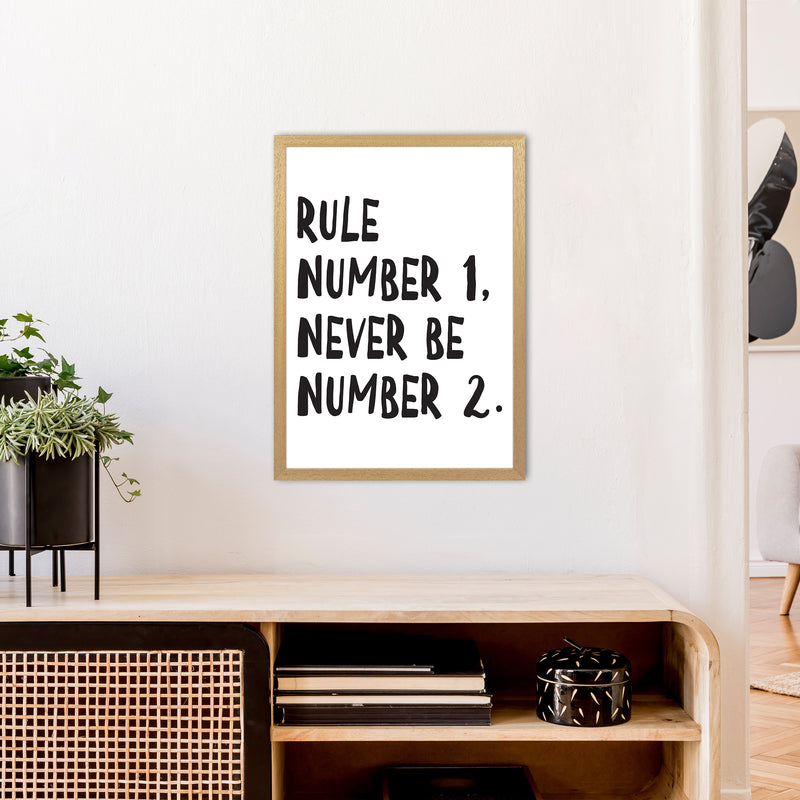 Rule Number One  Art Print by Pixy Paper A2 Print Only