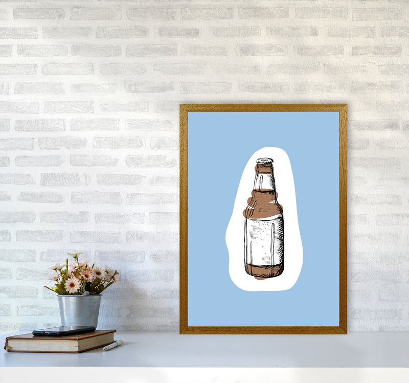 Kitchen Pop Beer Blue Art Print by Pixy Paper A2 Print Only