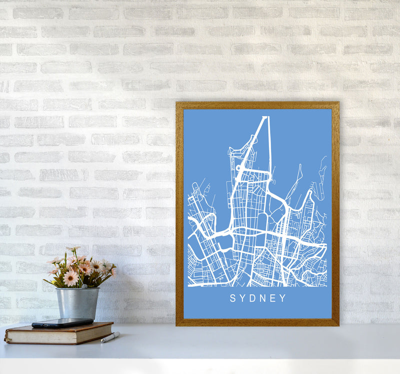 Sydney Map Blueprint Art Print by Pixy Paper A2 Print Only
