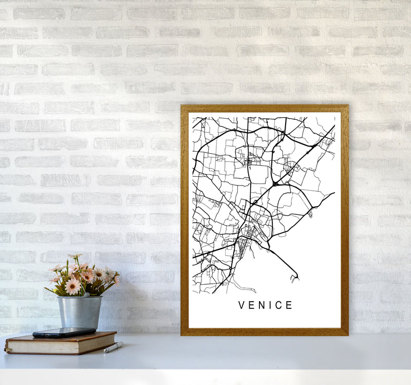 Venice Map Art Print by Pixy Paper A2 Print Only