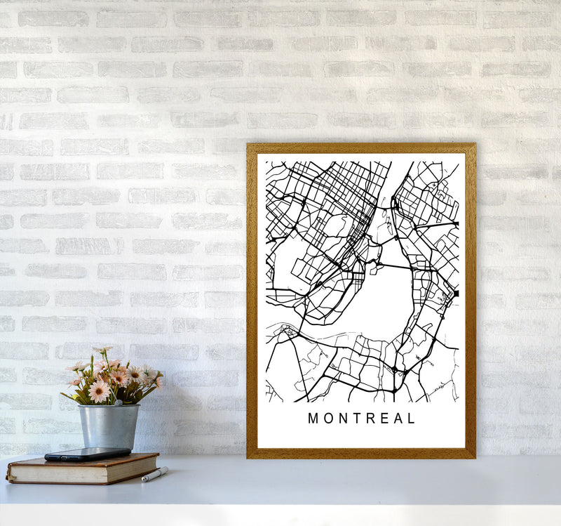 Montreal Map Art Print by Pixy Paper A2 Print Only